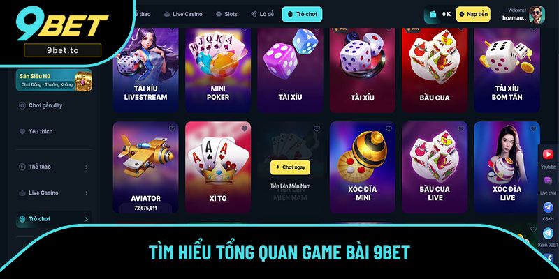 Tìm hiểu tổng quan game bài 9BET
